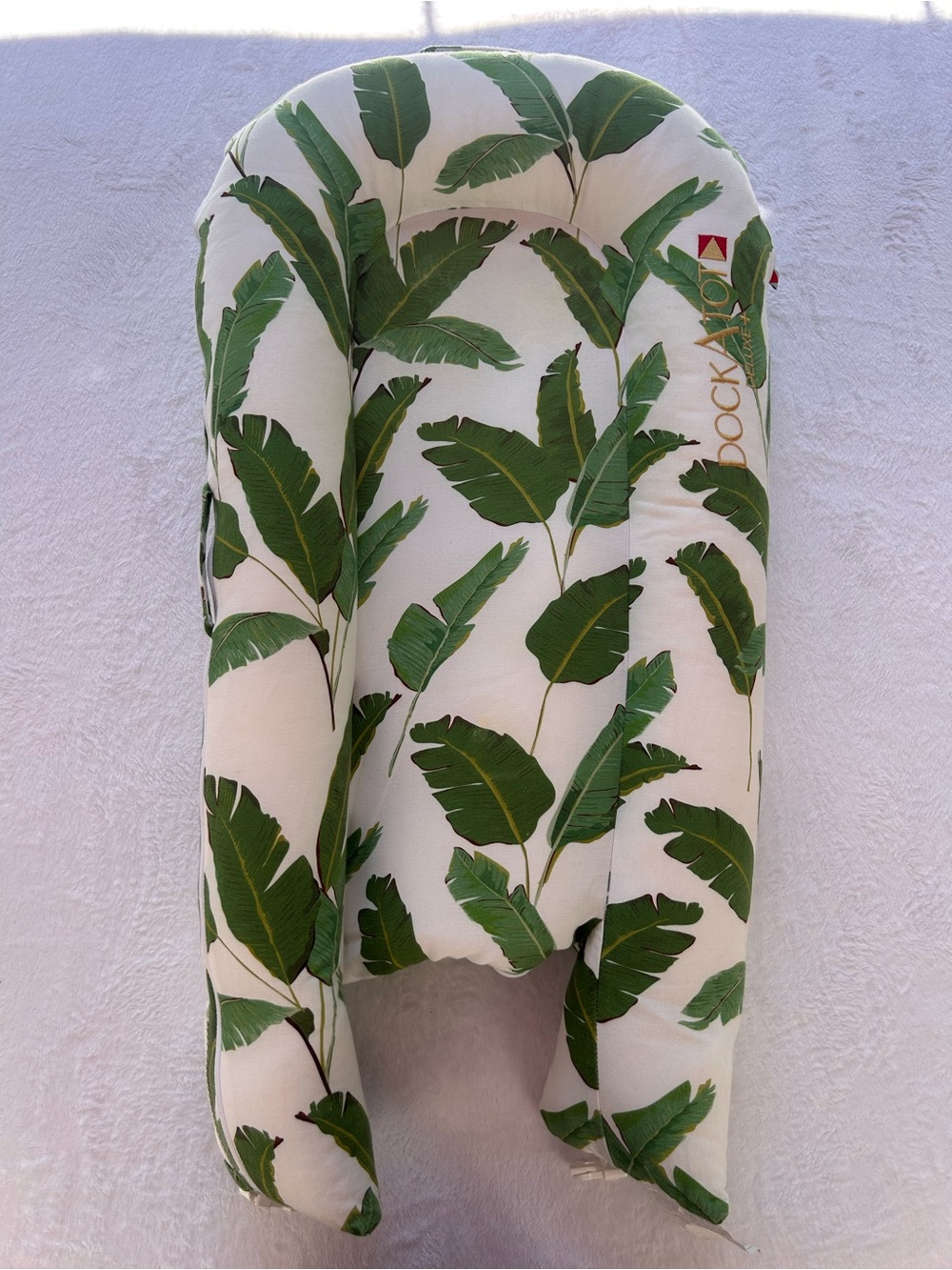 DockATot Deluxe+ Pillow Dock Lounger Pod 0-8 Months Banana Leaf Print